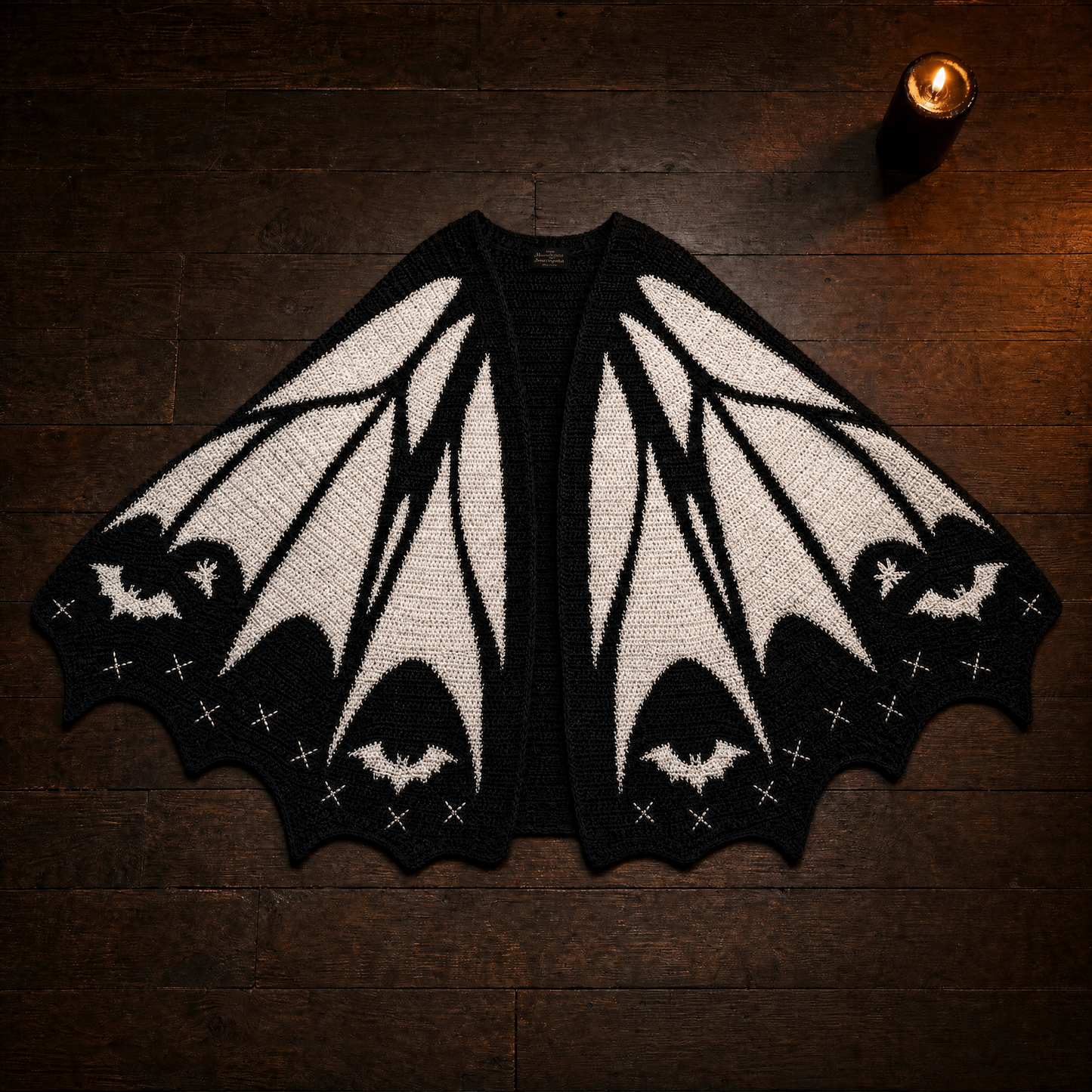 Bat Wing Cardigan - Bone White