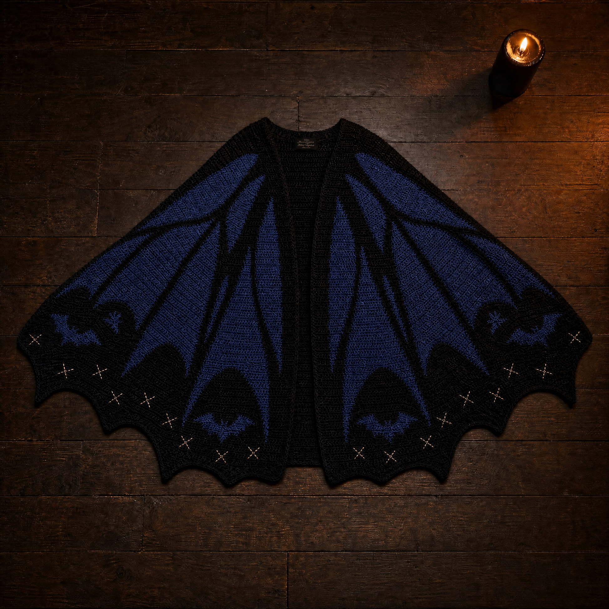Bat Wing Cardigan - Midnight Navy
