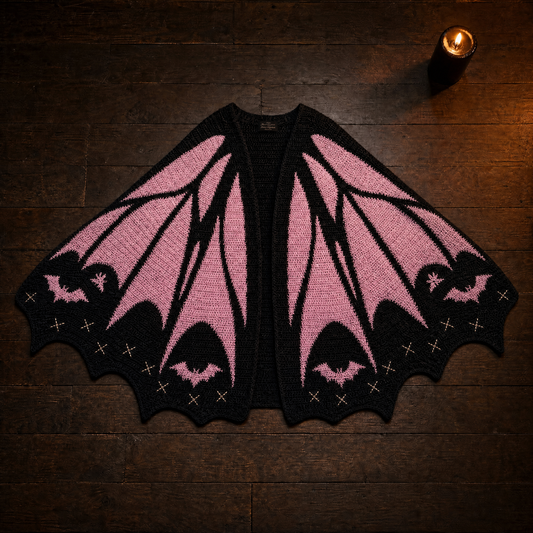Bat Wing Cardigan - Blush Pink