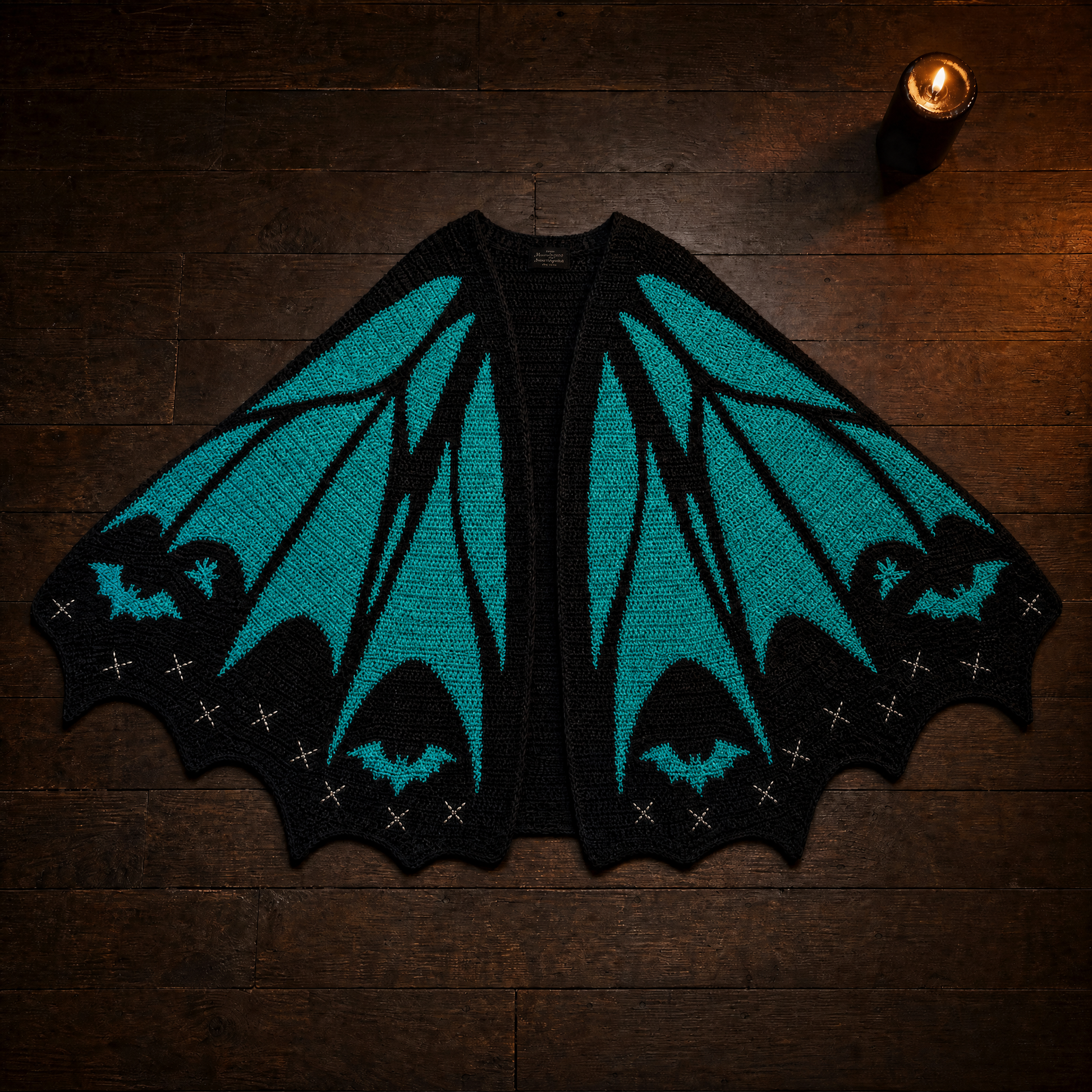 Bat Wing Cardigan - Wicked Teal
